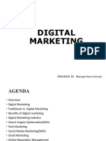 Digital Marketing: Presented By: Khawaja