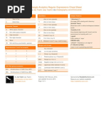 Regular Expressions Cheat Sheet | PDF | Regular Expression | Naming ...