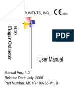 MS1R-109755-Finger Oximeter User Manual - V1.0