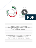 Guía Nacional de Cadena de Custodia