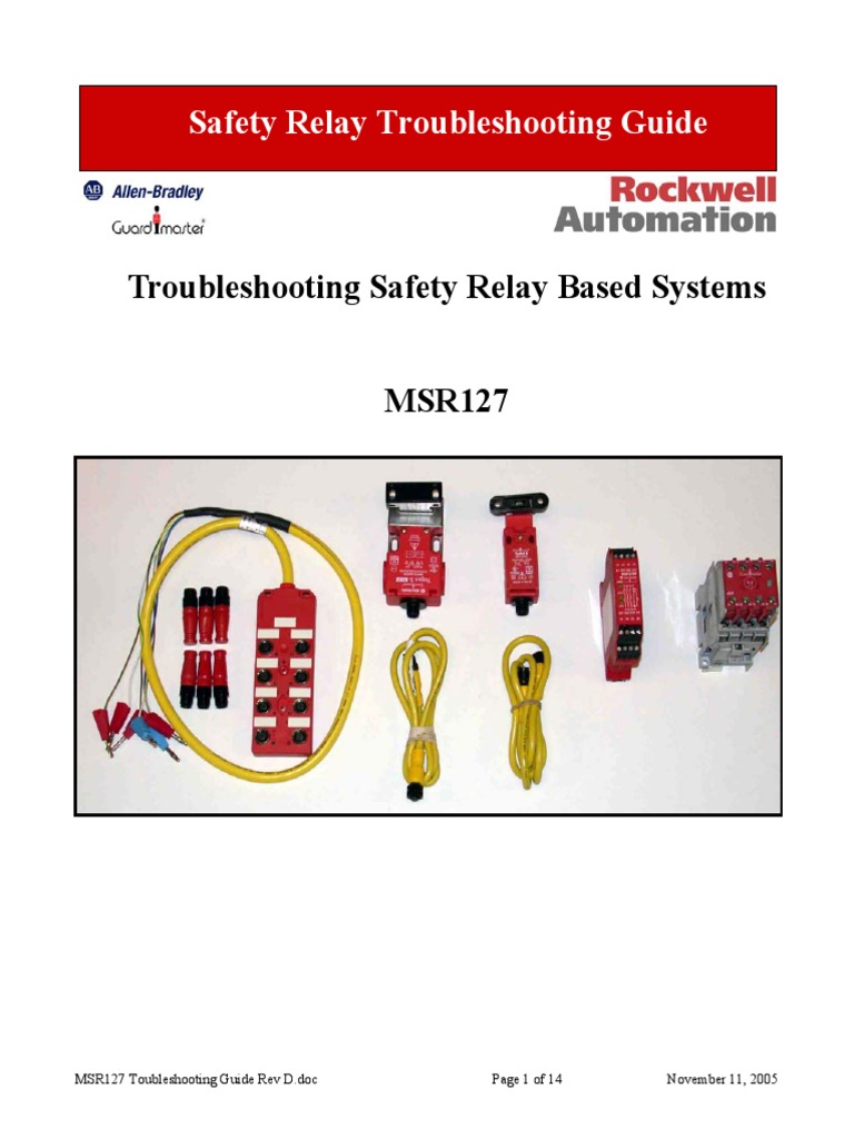 MSR127 Safety Relay Troubleshooting Guide | PDF | Relay | Power Supply