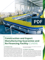 Construction and Export Manufacturing Guarantee and Re-Financing Facility