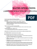 Basic Maths Operations: (Adding/Subtracting/Multiplying)