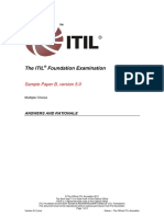ITIL Foundation Examination Sample B ANSWERSandRATIONALES v5.0 - Translations 2011