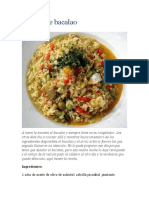 Risotto de bacalao