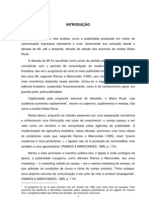 O JECA TATU NÃO É MAIS JECA REPRESENTAÇÕES SOBRE O RURAL NOS ANÚNCIOS VEICULADOS NA REVISTA GLOBO RURAL, ENTRE 1980 E 2000. MUCCI DANIEL, L. Introdução