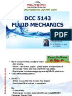 DCC 5143 Fluid Mechanics: Civil Engineering Department