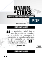 Chapter 3 - Core Values and Ethics of OD - Aparre