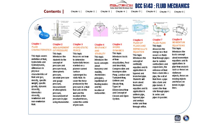 Fluid Mechanics Concepts Overview | PDF | Fluid Dynamics | Pressure