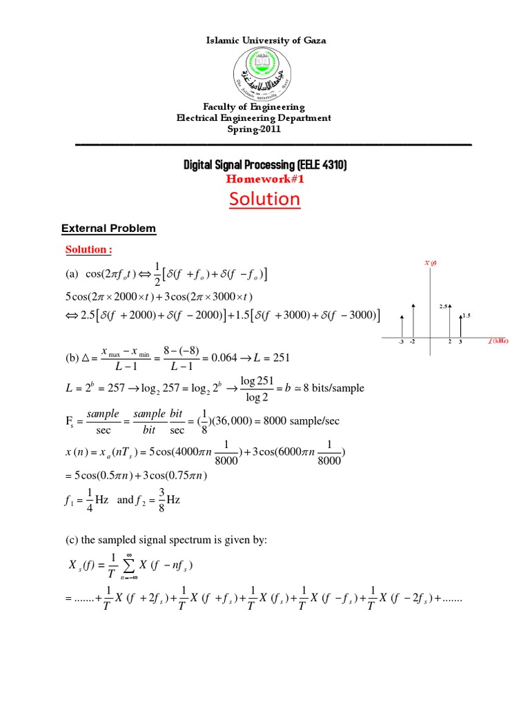 Signal Sampling and Reconstruction Analysis | PDF | Hertz | Sampling ...