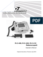 R-C-400, R-C-450, R-C-410 Rebarscope®: Operator's Manual