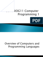 Overview of Computers and Programming Languages