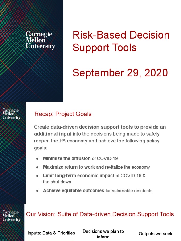 CMU RiskBased Decision Support Tool PDF