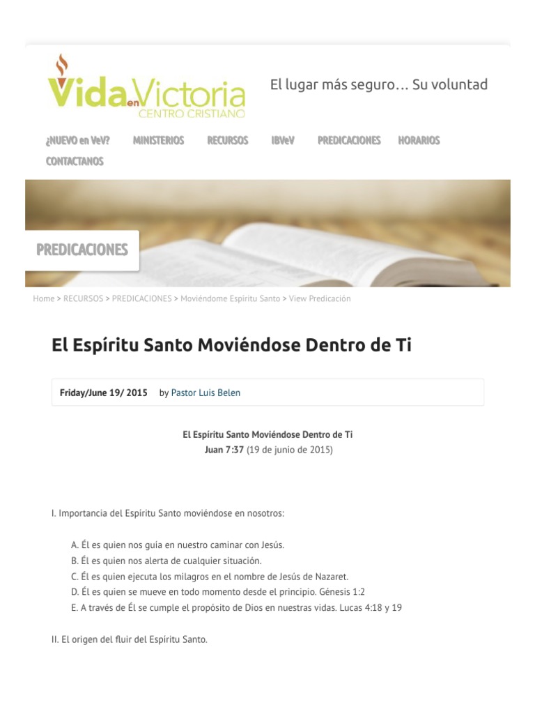 El Poder del Espíritu Santo en Ti | PDF | espíritu Santo | Jesús