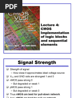 Cmos Implementation of Logic Blocks and Sequential Elements