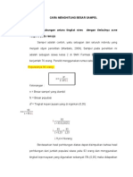 Contoh Pengambilan Sampel