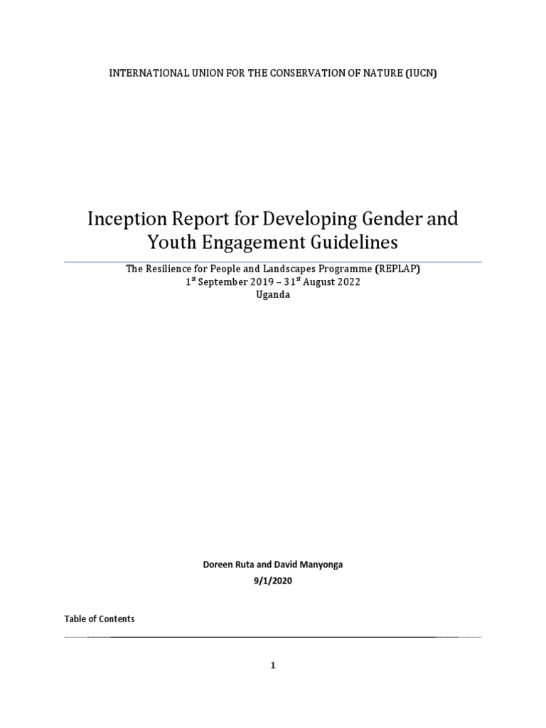 Gender and Youth Guidelines for REPLAP | PDF | Qualitative Research ...