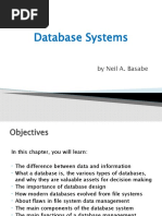 Database Systems: by Neil A. Basabe