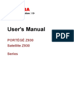 User's Manual: Portégé Z930 Satellite Z930 Series
