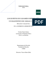 Gadamer Platón, Diálogo Tesis PDF