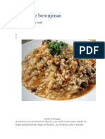 Risotto de berenjenas