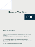 Managing Your Time