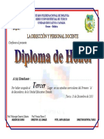 Diploma de Honor Tio 2
