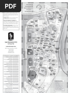 Sac State Map Pdf Campusmap 1005 | Pdf | Leisure | Sports