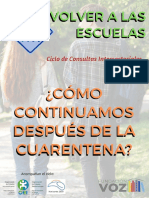 Volver A Las Escuelas Propuestas Jun 2020 PDF