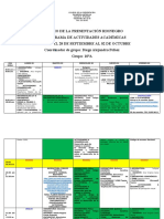 Cronograma 10ºa