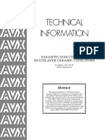 PARASITIC INDUCTANCE OF Multilayer Ceramic Capacitors