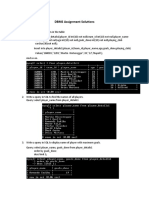 DBMS Assignment Solutions