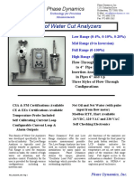 Family of Water Cut Analyzers: Phase Dynamics