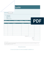 Product Quote: Date: Invoice # (100) Expiration Date