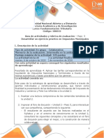 Guía de Actividades y Rúbrica de Evaluación - Unidad 2 - Paso 3 - Desarrollar Un Ejercicio Práctico en Impuestos Municipales PDF