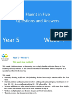 Fluent in Five Questions and Answers: Year 5 Week 4