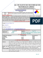 Hoja Seguridad Del Alcohol Glaube-Version Vigente PDF