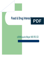 Food & Drug Interactions: C2009laurie Meyer MS RD CD