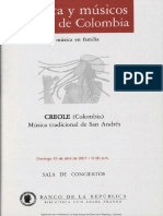 Creole, Música Tradicional de San Andrés (Colombia) 11