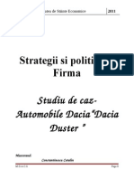 Strategii de Firma - Studiu de Caz - Dacia Duster