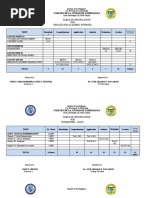 Colegio de La Ciudad de Zamboanga: Table of Specification FOR English For Academic Purposes