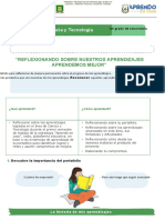 Ficha de Trabajo Jornada de Reflexion Ciclo Vi Ciencia y Tecnologia