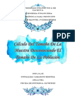 EJERCICIO (Calculo Del Tamaño de La Muestra) PDF