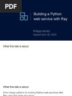 Building A Python Web Service With Ray