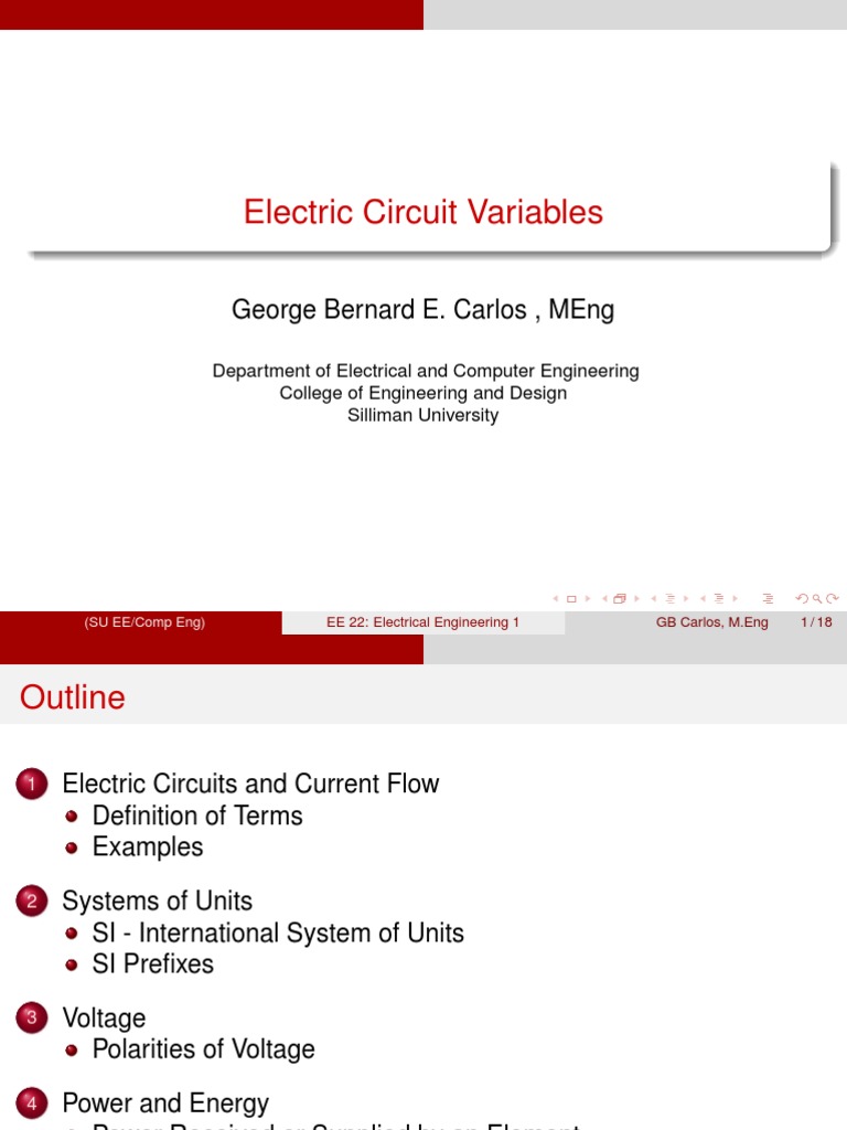Intro to Electric Circuit Basics | PDF | Voltage | Electricity