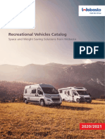 Recreational Vehicles Catalog: Space and Weight Saving Solutions From Webasto