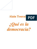 Alain Touraine Que Es La Democracia