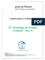 Caderno - 22° Domingo Do Tempo Comum - A PDF