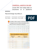 Actividad 1. Agosto 1 de 2020. Individual. Recolección y Conteo de Datos