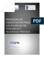 Programa de Capacitacion para Los Guardias de Vigilancia y Seguridad Privada - 1